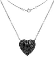 Collana Donna Oro Donna in Oro bianco Diamante Black DCPY1546